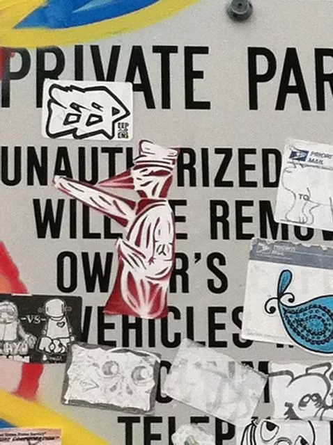 SF Upper Haight bird fascist sticker