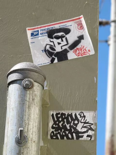 SF Upper Haight hipster sticker