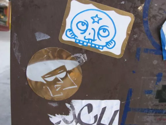 SF Upper Haight sunglasses sticker
