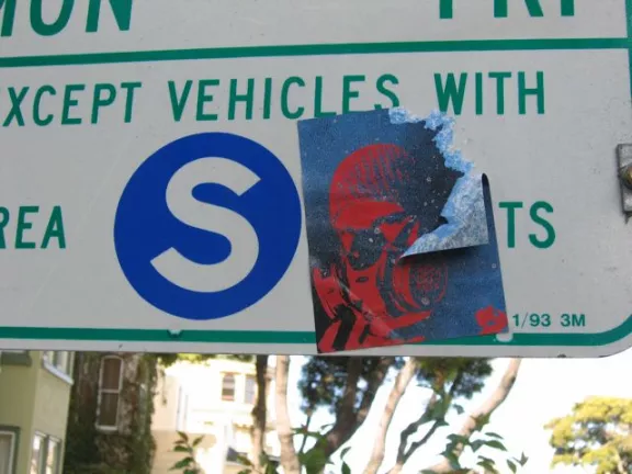 SF Lower Haight Potrait Sticker