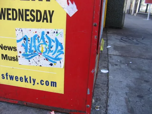 SF Upper Haight Layer Graffiti style