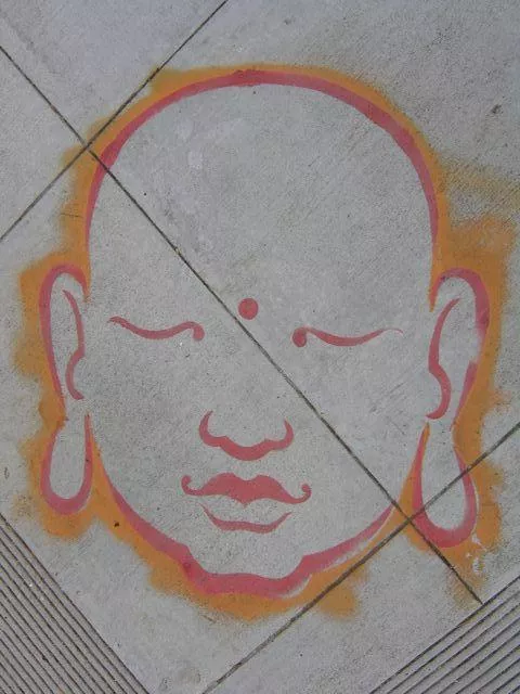 SF Upper Haight on Page Large Buddha