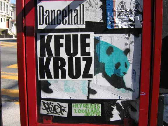 SF Upper Haight Panda Sticker