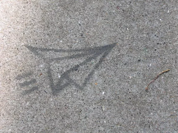 SF Upper Haight Paper Airplane