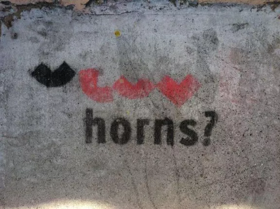 SF Divisadero advert u luv horns