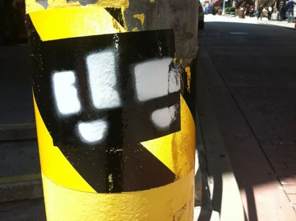 SF Financial District patterns on sticker