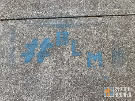 SF Nob Hill hashtag BLM Black Lives Matter