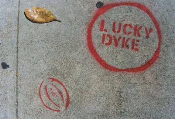 SF Dolores Park 2001 Dyke March Lucky Dyke vagina