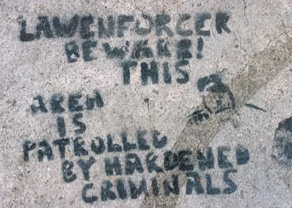 SF Valencia St. at 16th c. 2000 Law Enforcer Beware