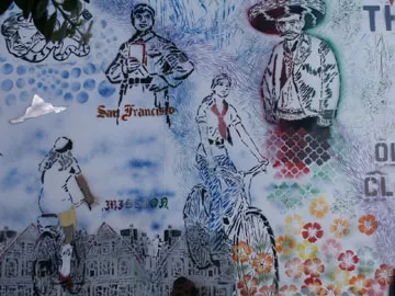 Negative Spaces SF 2003 Mural detail 01