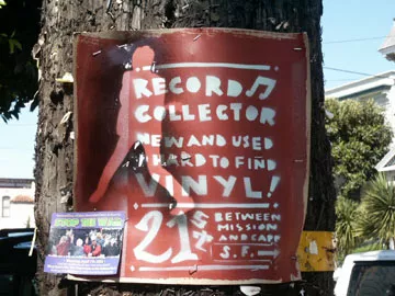 SF Mission Record Collector Poster