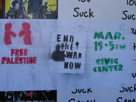 SF Mission End War Now Poster