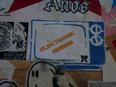 SF Valencia St. DAP Wall TV Heroin Poster