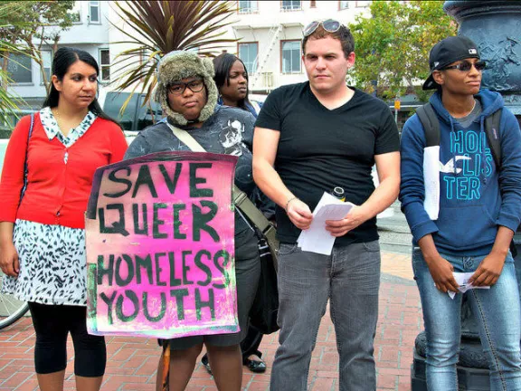 SF Protest Castro Save Queer Youth