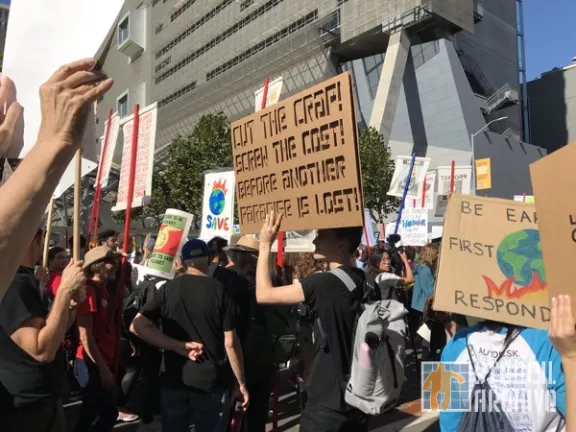 SF Protest Climate Strike 2019 Cut the Crap