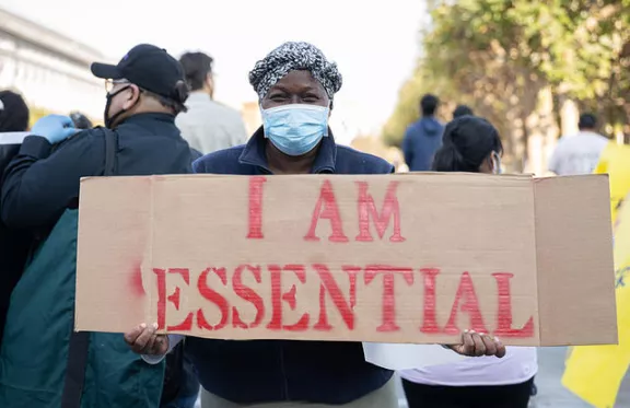 SF Protest I Am Essential