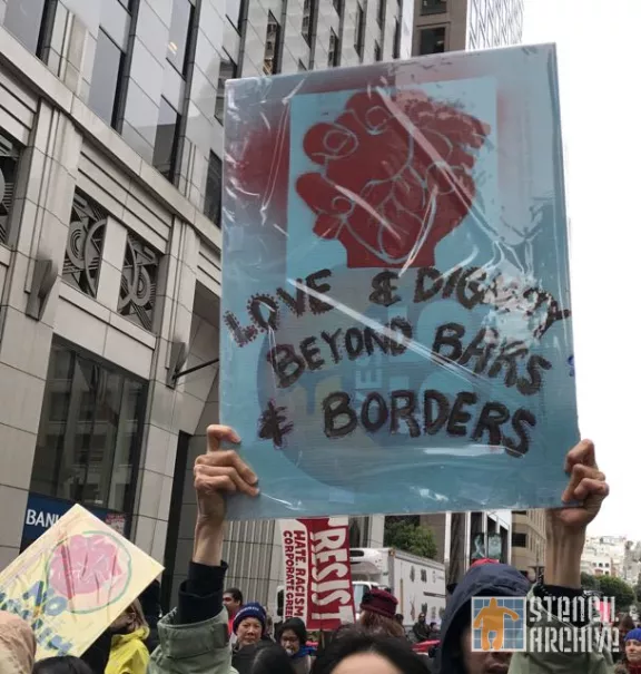 SF Protest J20 Love Beyond Borders