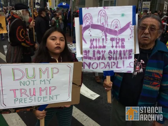 SF Protest NODAPL Kill the Black Snake