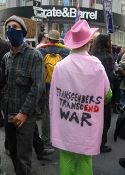 SF Protest F16 TRANScEND WAR
