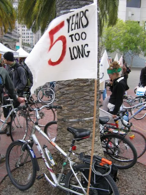 SF Protest 5 Years Too Long