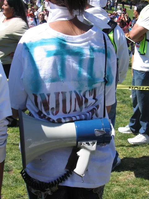 SF Protest May Day 2008 Injunct shirt