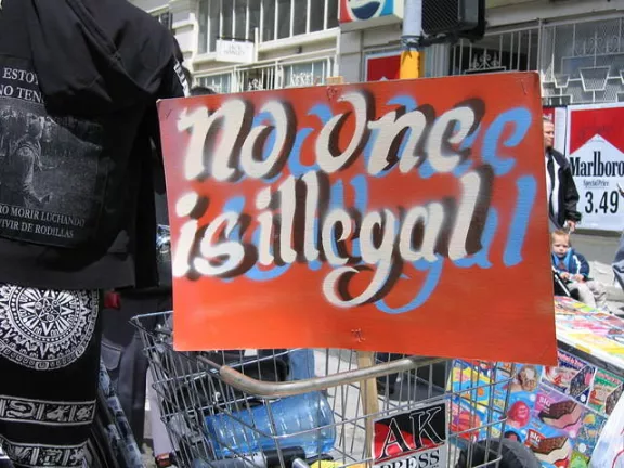 SF Protest No One Illegal