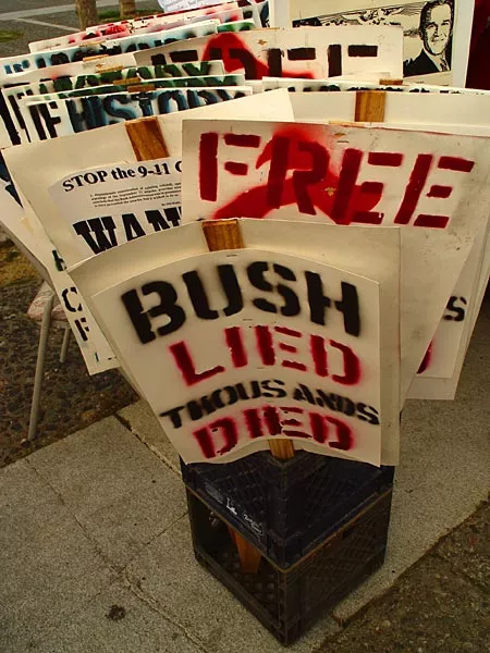 SF Protest J20 signs