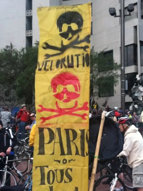 SF Embarcadero Critical Mass banner