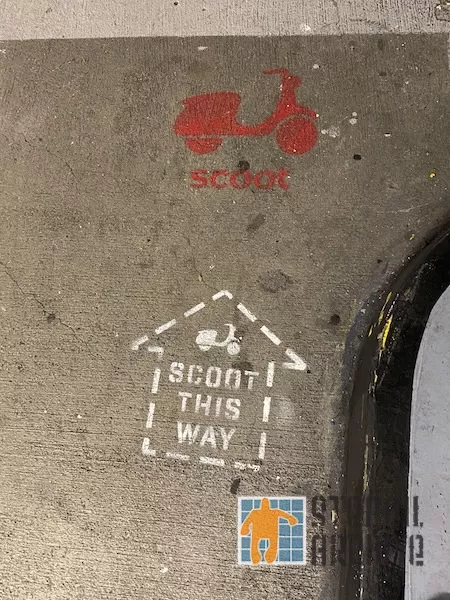 SF Financial District Scoot this way logo