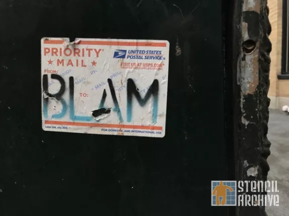 SF Financial District BLAM sticker