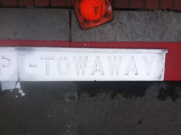 SF Financial District DPT curb Towaway