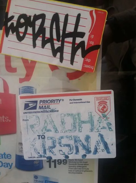 SF Financial District RADHA KRSNA sticker