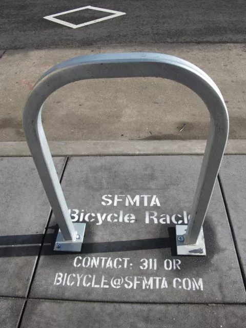 SF Financial District Bike Rack