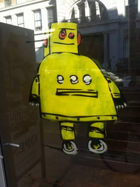 SF SoMa yellow robot