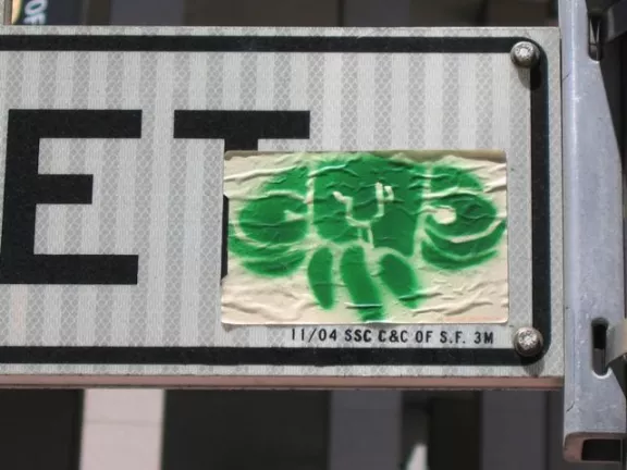 SF Financial District Crab Sticker
