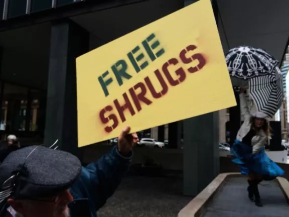 SF Financial District St Stupid Free Shrugs