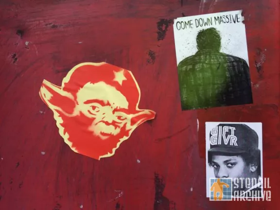 SF Financial District Star Wars Che Yoda sticker