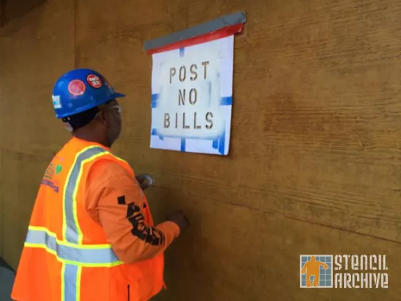 SF SoMa Post No Bills cut out