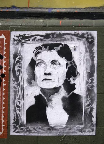 SF Polk St. White Walls framed portrait