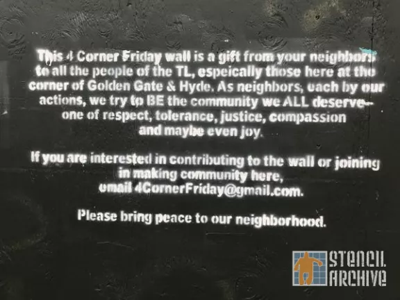 SF Tenderloin 4 Corner Friday 01