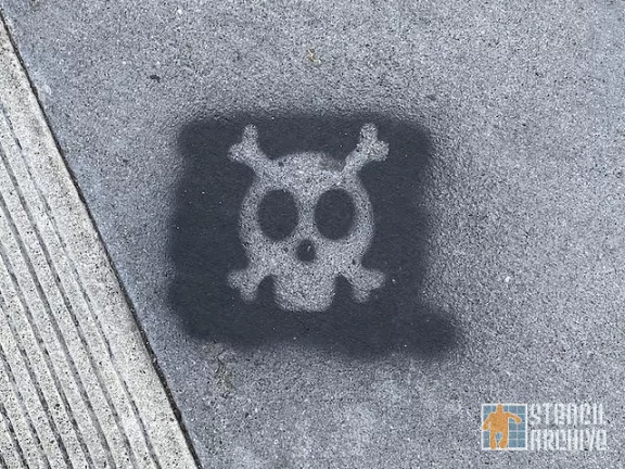 SF Tenderloin skull and crossbones