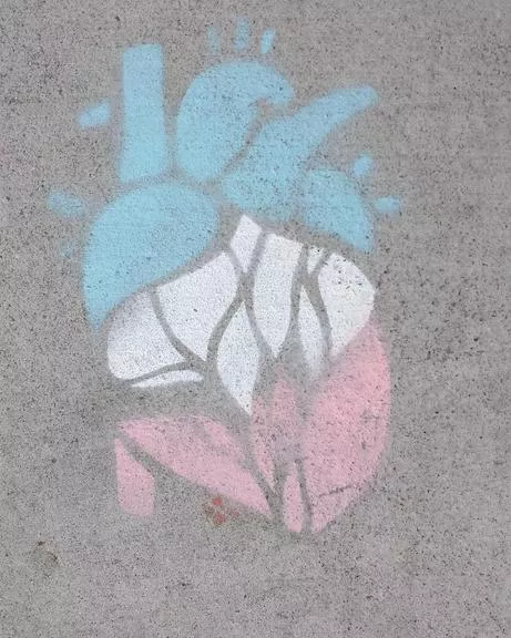 SF Tenderloin tri-color heart
