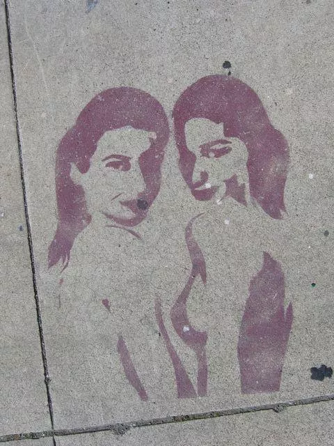 SF Polk St. Two Women Looking