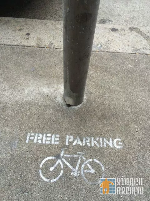 SF Van Ness Free Parking Bike