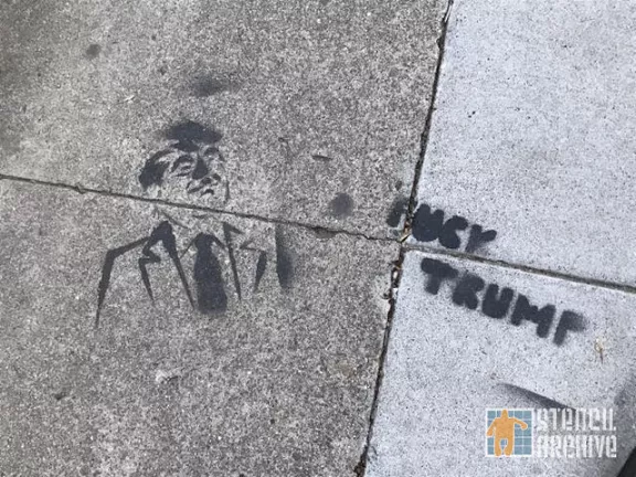 SF Castro F-ck Trump w. portrait
