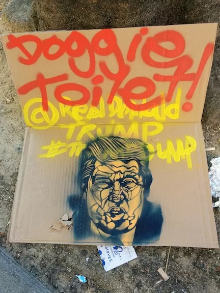 SF MIssion Trump Doggie Toilet