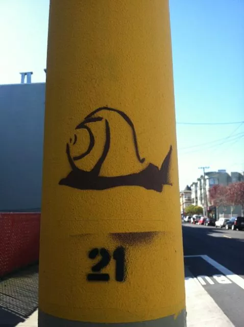 SF Mission 15th St. snail