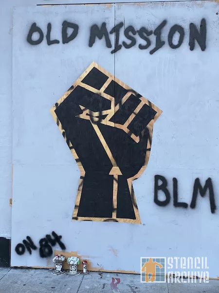 SF Mission BLM large fist