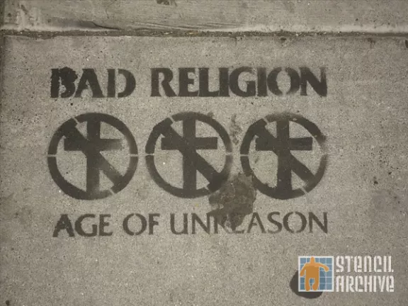 SF Mission Bad Religion advert