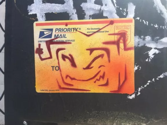 SF Mission TV shoots bird sticker